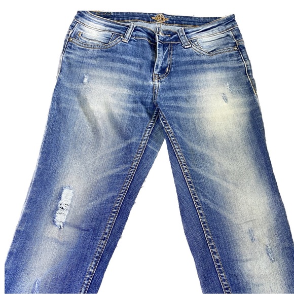 Jeans👖Roadster Acid Wash Lightly Distressed Ankle Length Skinny Fit Jeans👖 - Picture 3 of 13